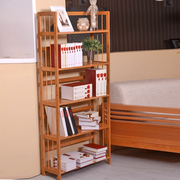 楠竹书架学生简易小书架创意书柜书橱置物架办公实木书架