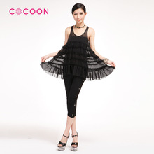 COCOON可可尼2012新品骷髅装饰七分打底裤短裤312108014