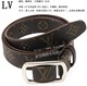 经典畅销抢手款 LV经典双面用老花时尚腰带皮带4122
