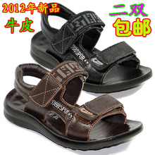 2012新款儿童凉鞋 中大童运动凉鞋 男童牛皮沙滩鞋 男童鞋26-41码