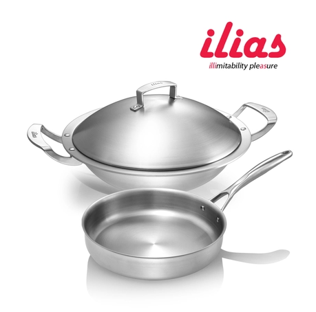 France ilias18/10 Imported texture of material Binaural Five layer Stainless steel smokeless Wok Frying pan Electromagnetic furnacein the Kitchen/Cooking utensils , Cooking utensils , Cookware/Pot/Kettle , Wok category - from Buy2taobao.com to provide professional Taobao agent buy service