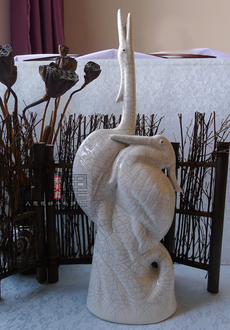 白色【 鸬鹚 】陶瓷 开片 淄博 博山 美陶 工艺品 动物 摆件 稀少|ruв категории Домашний быт, украшения - от Buy2taobao.com для оказания профессиональной услуги покупки агента Taobao