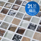 【孔雀鱼】冰裂水晶 玻璃 马赛克 K8833 电视背景墙 卫生间 瓷砖