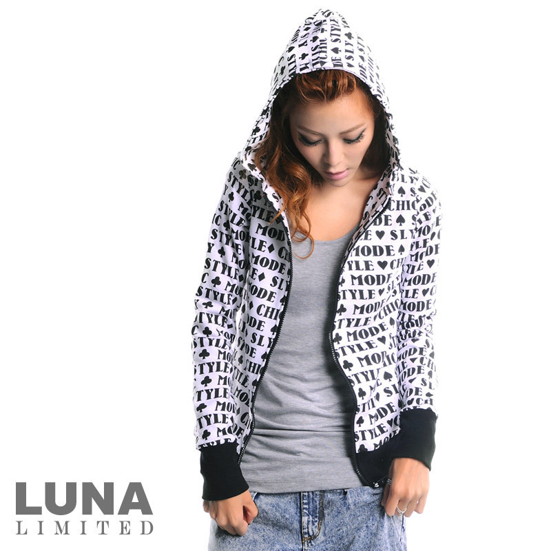 【LUNA LIMITED】2011春夏 扑克POKERFACE潮人卫衣 WT00210