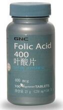 GNC 健安喜 孕妇叶酸片 孕妇营养 胎儿大脑神经系统必需营养素
