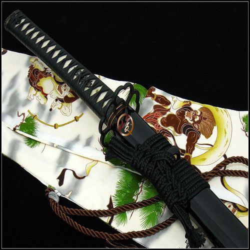 章氏刀剑 拐杖剑手杖剑精品百炼花纹钢手工刀