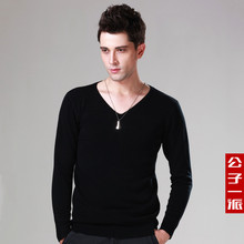 ����һ����ʿ�¿�����V����֯�������װë��33004