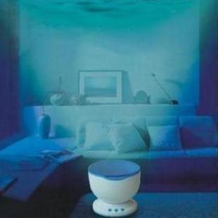 Marine projector waves up to the lamp