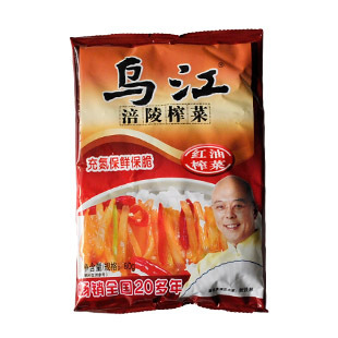  重庆特产食品涪陵乌江榨菜（红油榨菜）四川特色咸菜下饭菜 80克
