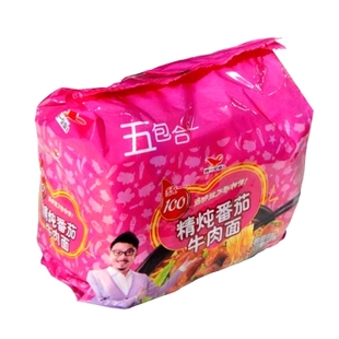  【天猫超市】统一精炖番茄牛肉面五连包100g*5包/袋