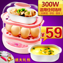 爆款 班得瑞 ZDQ-F6 双层多功能煮蛋器 蒸蛋器 包邮送餐具大礼包