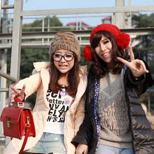 myome冬装新款 甜美风带帽 修身羽绒服女