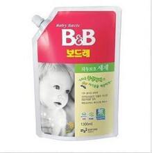 特价 韩国保宁B&B BB 婴儿 宝宝 儿童洗衣液 抗菌型1300ml 袋装