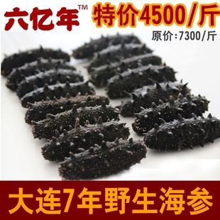  【六亿年】645大连7年野生辽刺参6A尊贵淡干海参 供上品棒棰岛