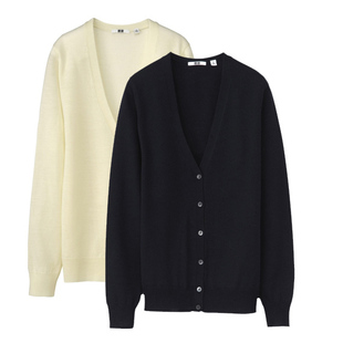 UNIQLO/优衣库女装 原单 精致百搭针织衫开衫 原装大码