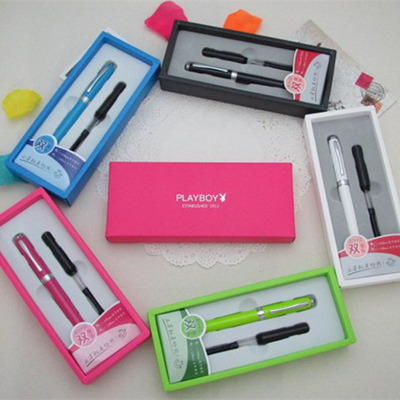 Ручка перьевая 花花公子风雅书法笔美工笔弯头钢笔商务礼品男女礼品墨水笔送墨水 Playboy f5801/5802