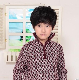  韩版假发男儿童假发黑色男女童模特短假发小男孩假发儿童发套短发