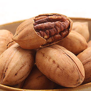  长寿果 美国山核桃-奶油味 碧根果-手剥坚果 188G零食炒货 促销