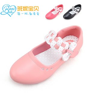  夏季新款鞋女童鞋PU皮鞋儿童公主单鞋甜美韩版潮9 10 11 12岁