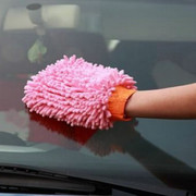 汽车洗车手套抹布双面毛绒擦车手套珊瑚绒洗车巾洗车工具清洁用品
