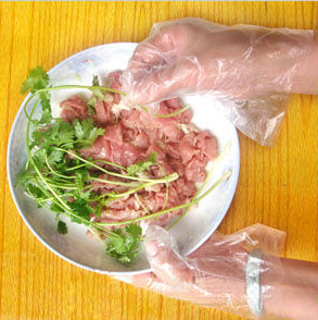 [Golden delicious Shanghai 9.9 email] disposable gloves glove health food gloves color bags 100 Pack
