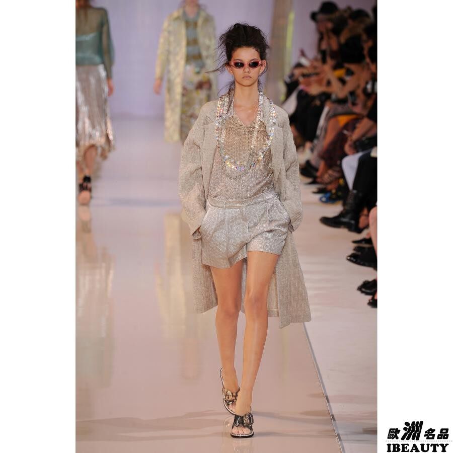 特价N1英国代购Rochas走秀款真丝<em>提花短裤</em>女