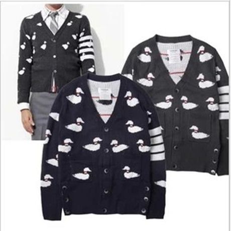 正品代购余文乐THOMBROWNE鸭子<em>四条</em>杠印