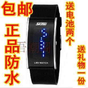  时刻美韩国时尚男女情侣手表 防水电子表led手表学生果冻表时装表