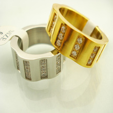 Titanium steel jewelry Montblac Montblanc 3 ring ring ring refers to couples