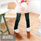 东京着衣☆修身长裤☆前车线刷旧牛仔裤-S.M.L.XL*1025855