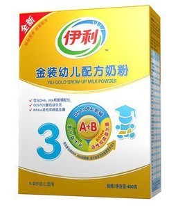  伊利金装3段400g克奶粉 盒装 12年1-5月产