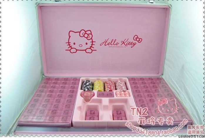 HELLO KITTY麻将组 2010年新版 隆重上市 粉色中号 现货发售