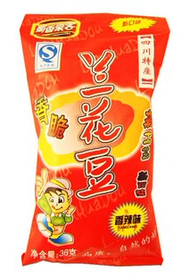  四川特产 蜀香豪客兰花豆香辣味36克 川味休闲零食 蚕豆 香脆食品
