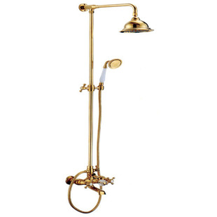 Antique copper water bath under  shower set faucets antique mixer YJH8001