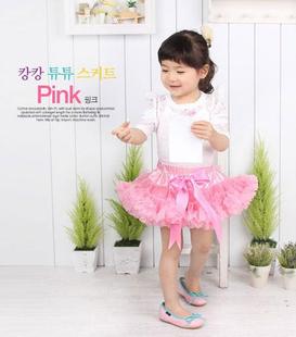  儿童夏女童装超短裙蓬蓬裙半身裙蛋糕公主裙/六一纱裙表演舞蹈裙