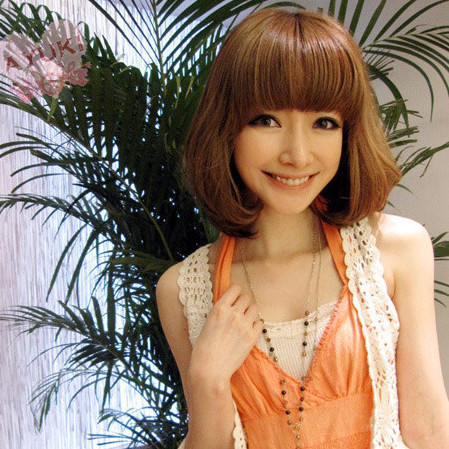 Wig Qi Liu with short hair curls bobo the eldest daughter curls pear head cone head lotus head fluffy