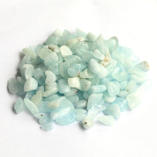  天然水晶消磁必备/天然消磁碎石（天然海蓝宝） 消磁石100g