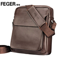 FEGER/斐格 2011 新款 牛皮男包 休闲 斜挎包 单肩包[D218]