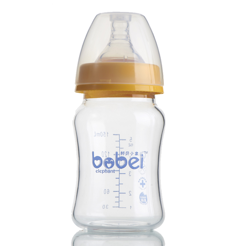 Small elephant Newborn baby Feeding bottle Wide mouth baby Glass Newborn Feeding bottle 150ml 0-3 A monthin the Diapers/Care/Feeding/Push lathe , Feeding bottle/Bottles related , Feeding bottle category - from Buy2taobao.com to provide professional Taobao agent buy service