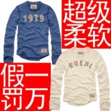 2等品2012春装新款外贸原单af长袖t恤男士韩版纯棉圆领修身潮牌