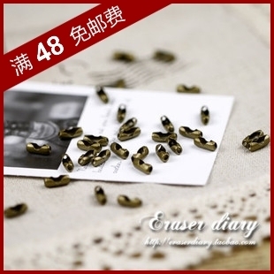  DIY饰品材料配件 手工串珠 古铜色 猪腰扣 12个装