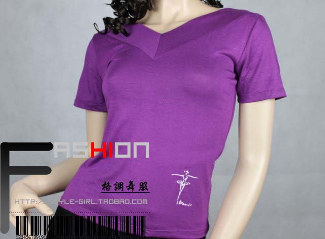 new pattern Dance costume high quality Mercerized cotton Elastic force Large Shirt Yoga Wear Uniforms Special Offerin the Sports/Yoga/Fitness/Fans supplies , Dance/Aerobics/Gymnastics , Latin , Latin Dance Tops category - from Buy2taobao.com to provide professional Taobao agent buy service