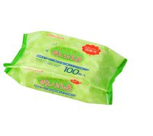 日本原装 Akachan365/阿卡佳 婴儿柔软绿茶湿巾纸 100枚增量装