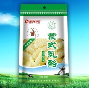  伊佰 内蒙古奶酪 伊佰 蒙式乳酪 原味奶干·含乳制品 120g/包