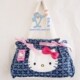 HelloKitty深色牛仔布侧背包