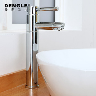 Hot and cold faucet lavatory faucet bathroom copper genuine high rotating taps DL-L04104