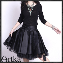 淘宝网闪发!Artka阿卡*复古之NewLook系列手钩拼贴蓬蓬大摆短裙A06378