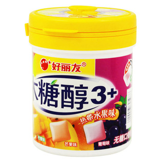 【天猫超市】好丽友木糖醇热带水果味(防蛀健齿+口气清新) 101g
