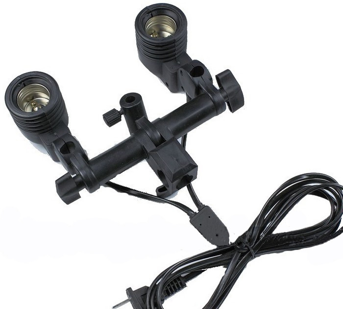 Tian Rui E27 Photography high strength nylon universal Dual Lamp Umbrella lamp holder Studio Normally lights suitin the 3C Digital Accessories, SLR/Single-camera accessories , Studio Equipment , Light accessories category - from Buy2taobao.com to provide professional Taobao agent buy service