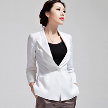 十月传奇中长款单扣八分袖休闲小西装短外套2011秋装新品女装